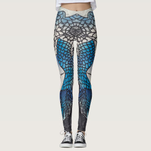 Blå fiskleggings leggings