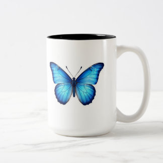 “Blå Fjäril Estetisk Mugg – Elegant Design”