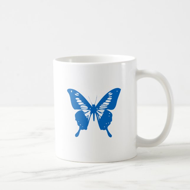 Blå Fjäril Kaffemugg (Höger)