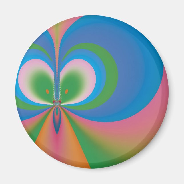 Blå Fjäril Magnet (Framsidan)