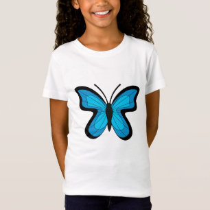 Blå Fjäril T Shirt