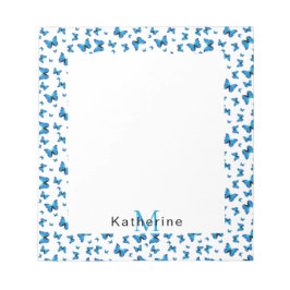 Blå fjärilar anteckningsblock