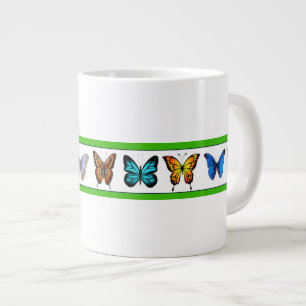 Blå fjärilar (Broar samling) Jumbo Mugg