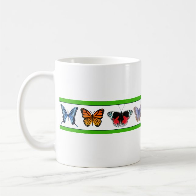 Blå fjärilar (Broar samling) Kaffemugg (Vänster)