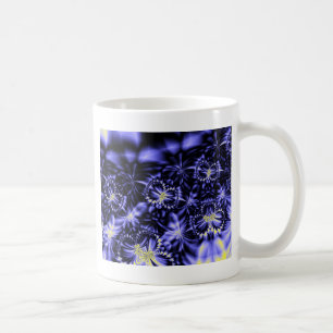 Blå fjärilar kaffemugg
