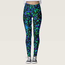 Blå fläcksprut - Leggings