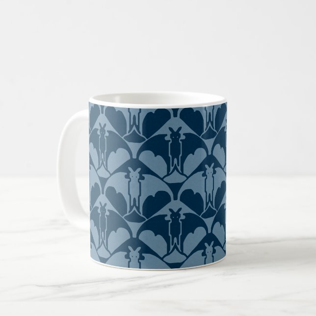 Blå fladdermus kaffemugg (Framsida vänster)