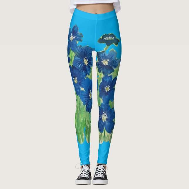 Blå flagga leggings (Framsida)