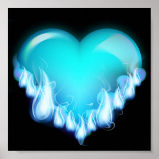 Blå-flammande isig.png kärlek-tuff poster
