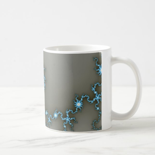 Blå Flash - Fractal Mugg (Höger)