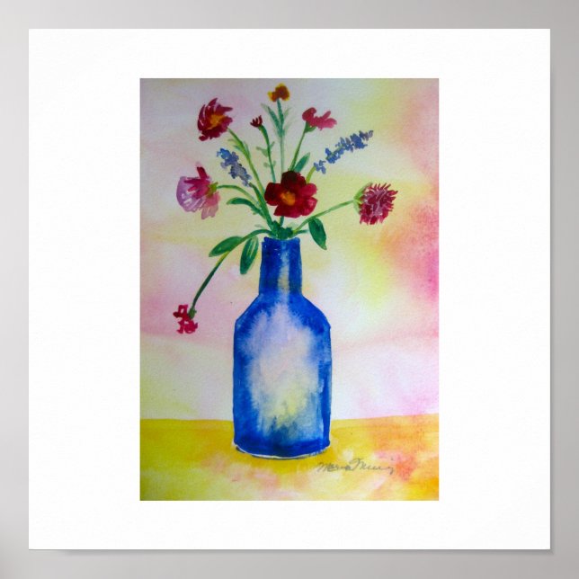 Blå Flaska - poster (Framsidan)