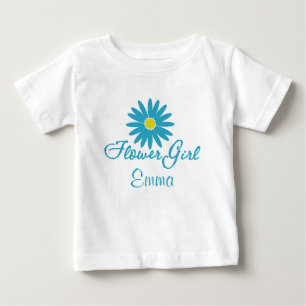 Blå flicka/ Blå Daisy Tee Shirt