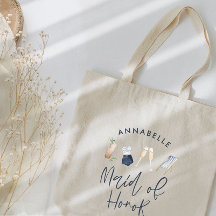 Blå flickig modern cocktailmanus brudtärna