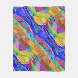 Blå floden Sjö Fleecefilt