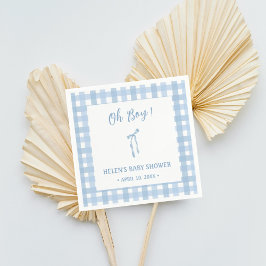 Blå fluga, lätta pojkar, babyduschnapkin pappersservett