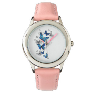 Blå Flygande Fjärilar Morpho Armbandsur