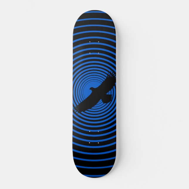 Blå flygande örta (Eagle Skateboard Blue) - Anpass (Framsida)
