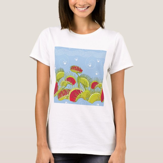 blå flygfälla t-shirt (Framsida)