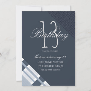 Blå födelsedag Denim Boys Tretton Party