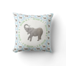 Blå födelsedag för baby elefant