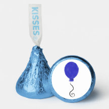 Blå födelsedagsballong