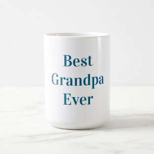Blå Font Bästa Farfar Någonsin Kaffemugg