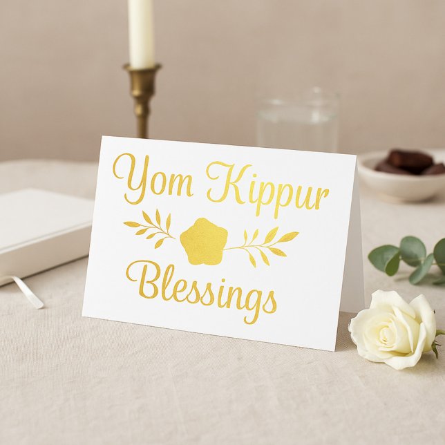 Blå för Yom Kippur Folierat Kort (Skapare uppladdad)