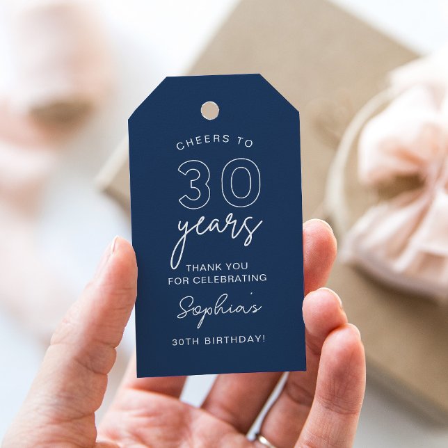 Blå fördel för flottan i LOLA 30års födelsedag Presentetikett (Skapare uppladdad)
