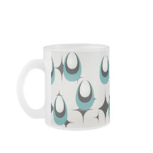 blå former Mid Century Modern