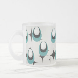 blå former Mid Century Modern Frostad Glasmugg