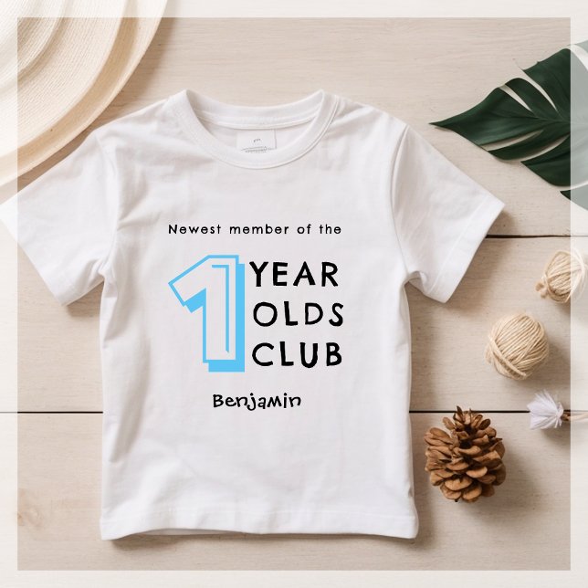 Blå | Första födelsedag | PERSONLIG T Shirt (Skapare uppladdad)