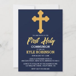 blå första kommuninbjudningar inbjudningar