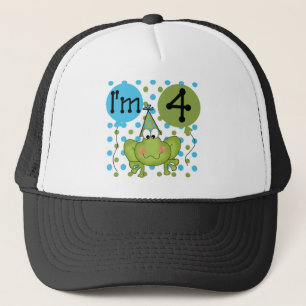 Blå fot 4e födelsedagen Tshirts och gåvor Keps