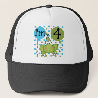 Blå fot 4e födelsedagen Tshirts och gåvor Keps