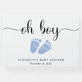 Blå fot i Pojke Shower Gästböcker
