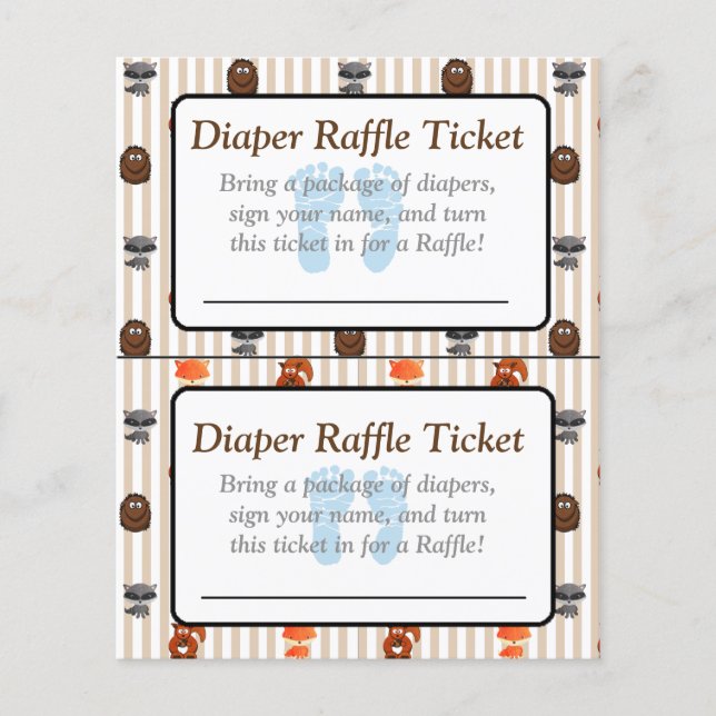 Blå fotavtryck Skotland - Beaktade babyduschspel Flygblad (Framsidan)