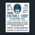 Blå fotboll Helmet, reklam för fotbollskameror Flygblad<br><div class="desc">Blå fotboll Helmet,  fotbollskameror som annonserar flygblad i Affärskortet Store.</div>