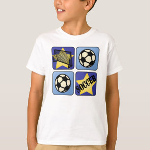 Blå Fotboll Tee