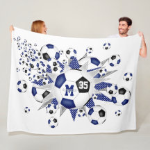 Blå fotbollar stjärnor flickor namn