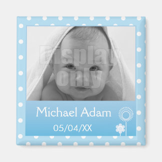 Blå fotomagnet magnet