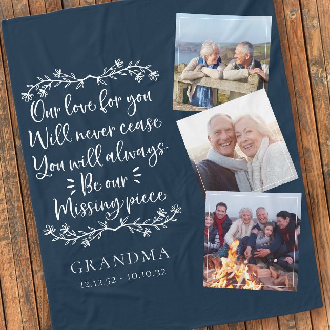 Blå foton, minnesknappar fleecefilt (Skapare uppladdad)