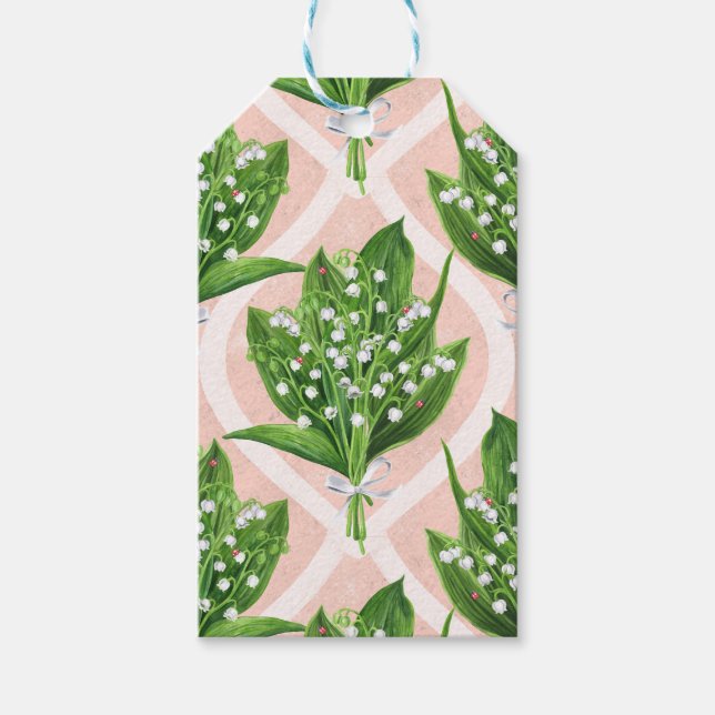 Blå från dalen på rosan presentetikett (Framsidan)