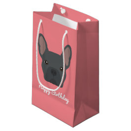 Blå Fransk Bulldog Small Gift Bag