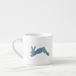 Blå fransk lanthare kanin baby-mugg espressomugg