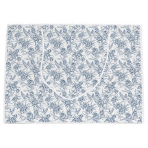 Blå Fransk Toile