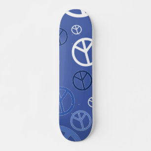 Blå fred mini skateboard bräda 18,5 cm