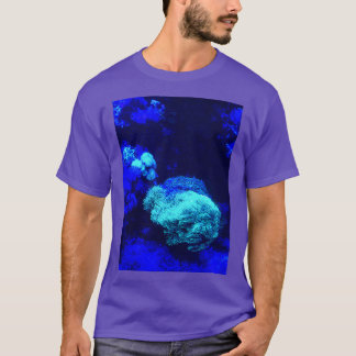 Blå fredlig havskorall t shirt