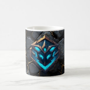 Blå Frost Run-Emblem Kaffemugg