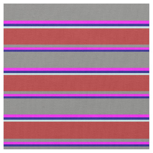 Blå, Fuchsia, Grått, röd och turkos-Färgad Tyg (Närbild)