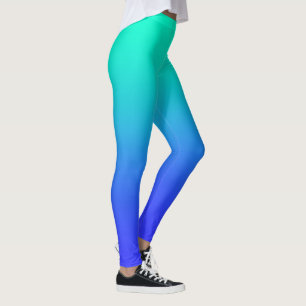 Blå Fullt för kvinnor i Aqua Leggings